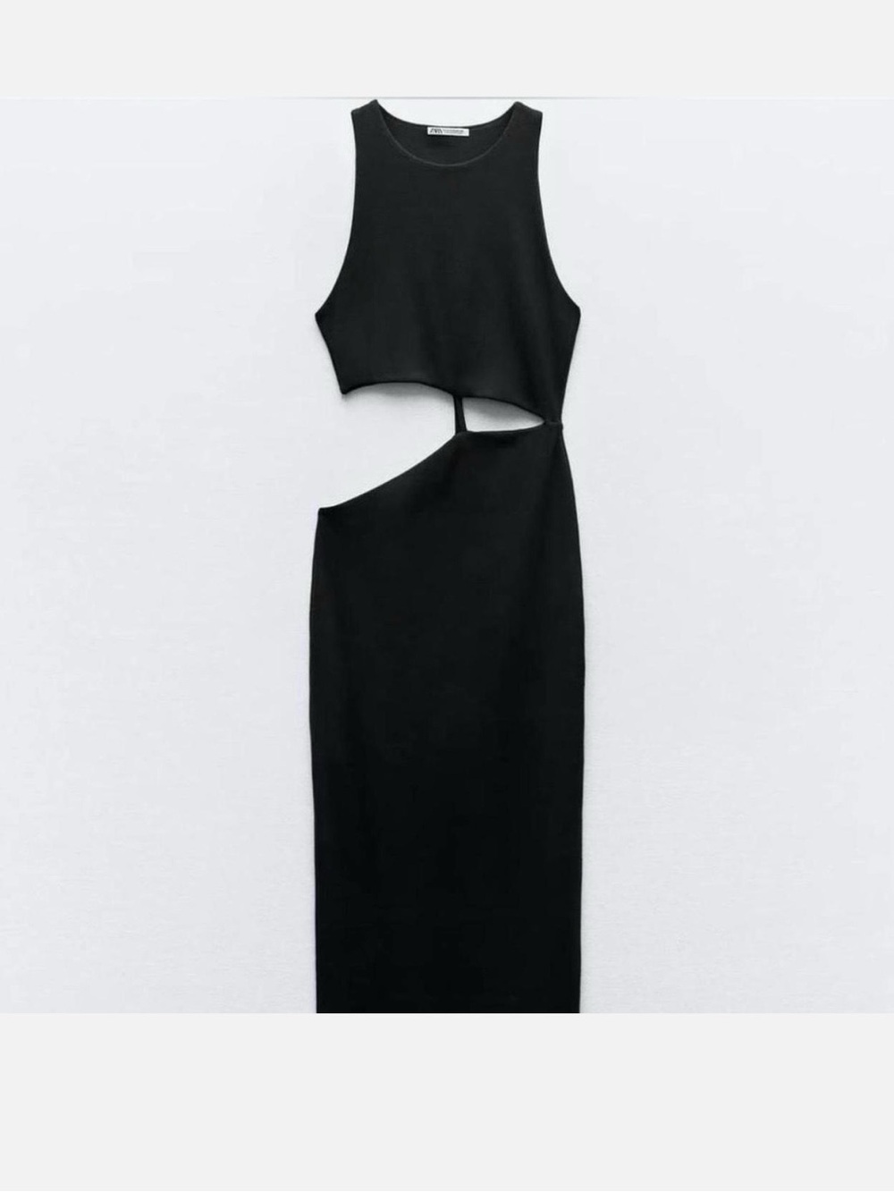 Zara Black Cutout Midi Dress